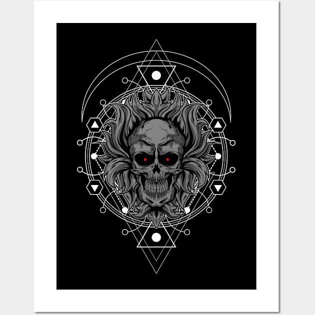 DARK SKULL Wall Art by sugiartoss_